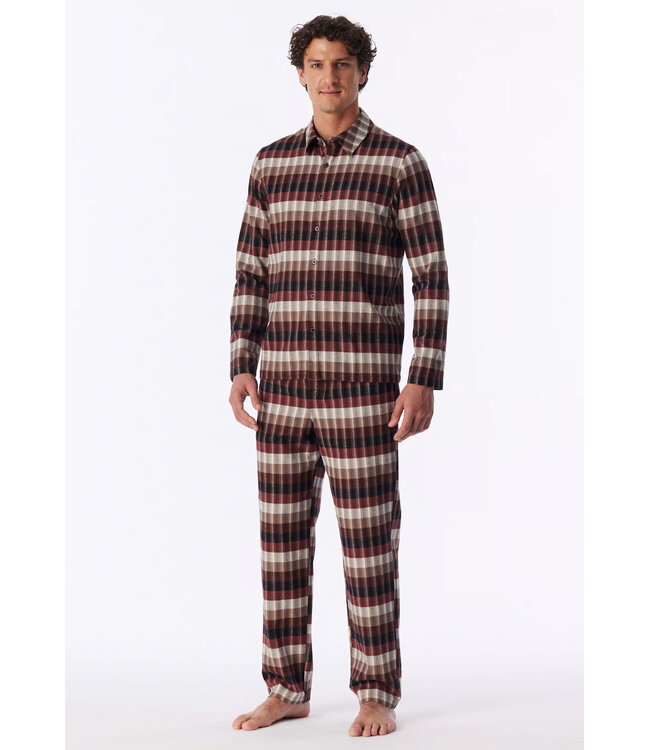 Schiesser Pyjama Heren Cinnamon