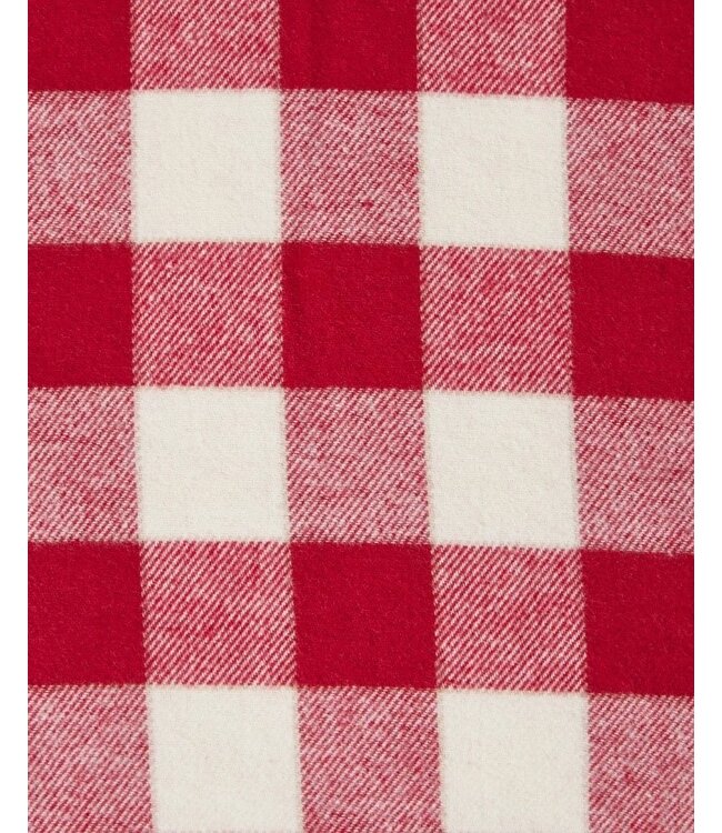 Lexington Company Cotton Flanel Checked Dekbedovertrek Red/Beige