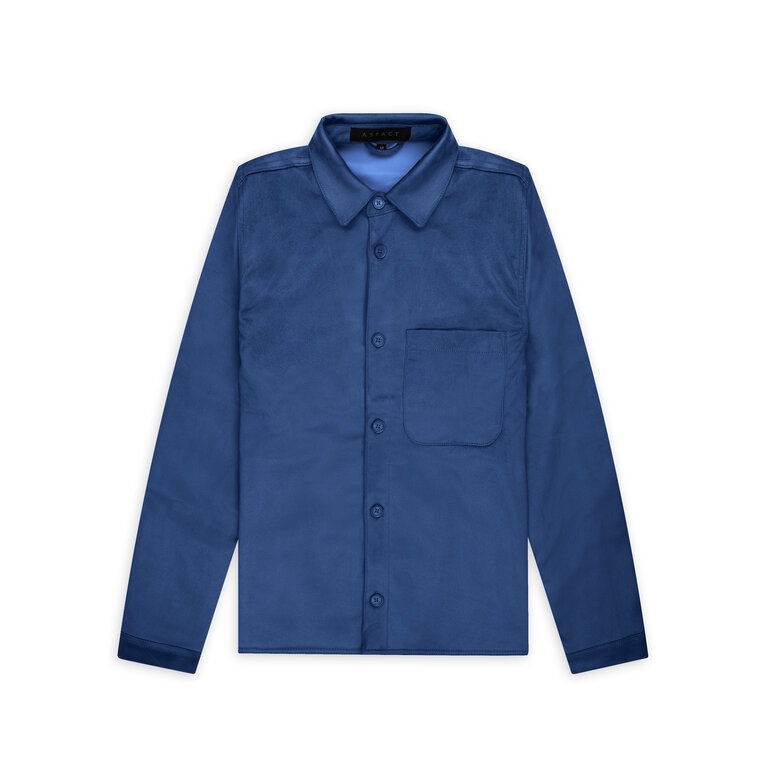 Aspact Suede Overshirt Blue