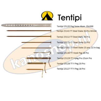 Tentipi 25112 TT Steel Stake 30 Pro