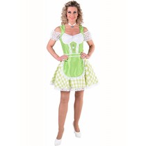 Oktoberfest jurk fluor groen