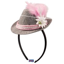 Tiara mini roze Oktoberfest