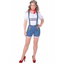 Tiroler hotpants dames lederhose