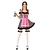 Oktoberfest Dirndl Jurk Zwart/Roze