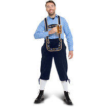 Lederhosen Blauw Oktoberfest Heren