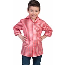 Tiroler blouse kind rood