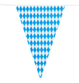 Reuzenvlaggenlijn Beieren Blauw/Wit (8m)
