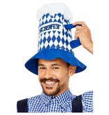 Bierhoed Oktoberfest Blauw Wit