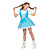 Dirndl Jurk Aqua Meisje Elise