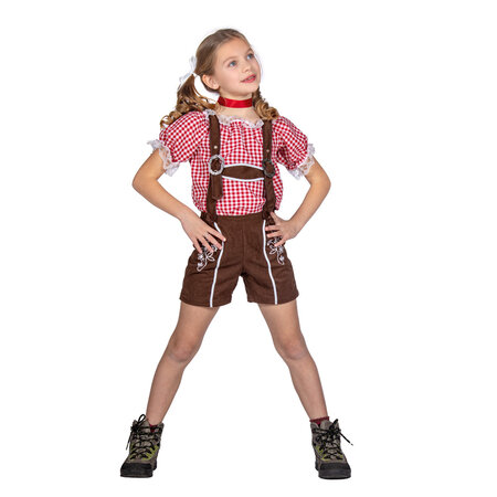 Oktoberfest Lederhose Kort Bruin Kind Milo