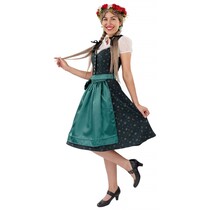 Dirndl Met Schort Groen Midi