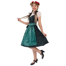 Dirndl Met Schort Groen Midi