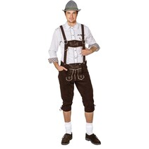 Traditionele Tiroler Broek Bruin Lang Maximilian