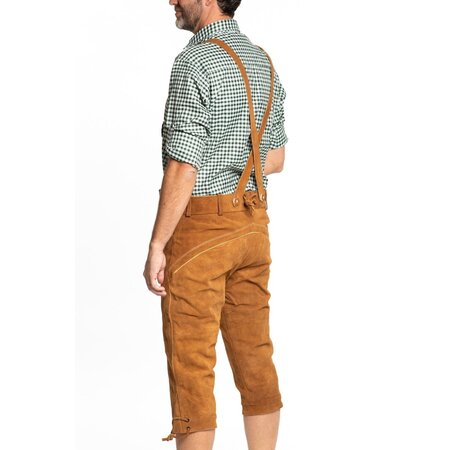 Lederhose Markus Lichtbruin Lang (100% Leder)