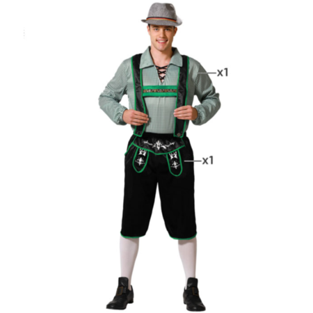 Oktoberfest Kostuum Heren Zwart/Groen
