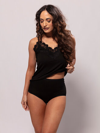 Pavone Lingerie Bambou Taille Confort Sensible Anna Noir Mystique Pavone Lingerie Bambou Taille Confort Sensible Anna Noir Mystique