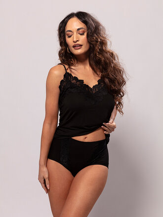 Pavone Lingerie Bambus Maxi Giorgia Schwarz Pavone Lingerie Bambus Maxi Giorgia Schwarz