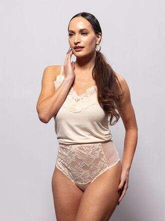 Pavone Lingerie Bamboo Thong Verla Champagne