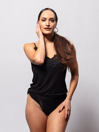 Pavone Lingerie Bambus Tanga Donatella Schwarz Pavone Lingerie Bambus Tanga Donatella Schwarz