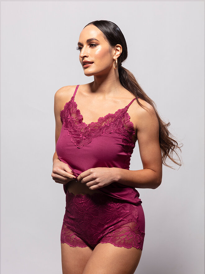 LS ondergoed Bamboo Midi Aurora Mystic Black Pavone Lingerie