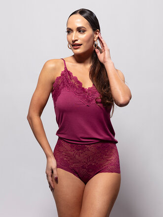 Pavone Lingerie Bamboo Taille Sofia Berry Wine Pavone Lingerie Bamboo Taille Sofia Berry Wine