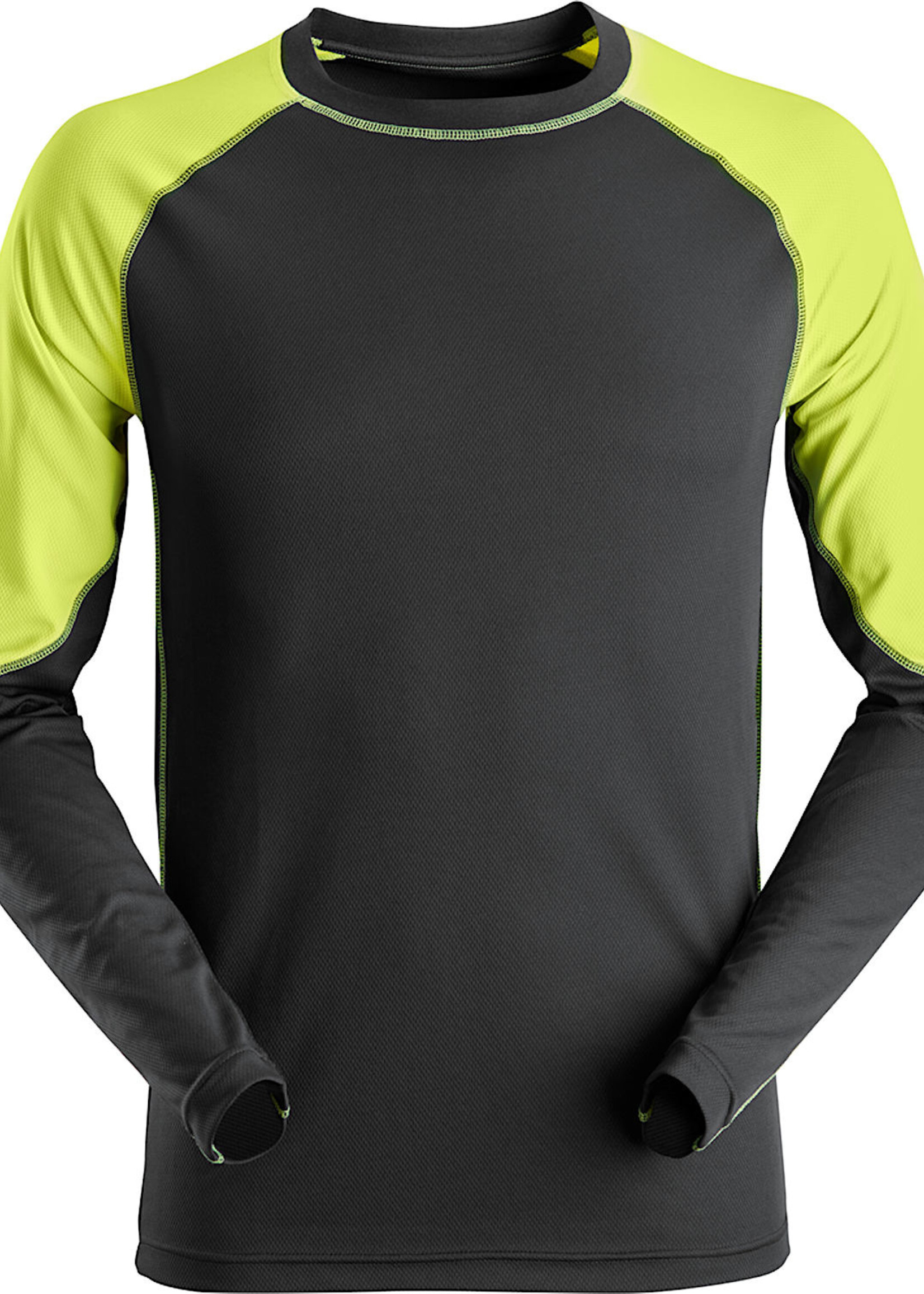Snickers Workwear AllroundWork Neon T-shirt met Lange Mouwen