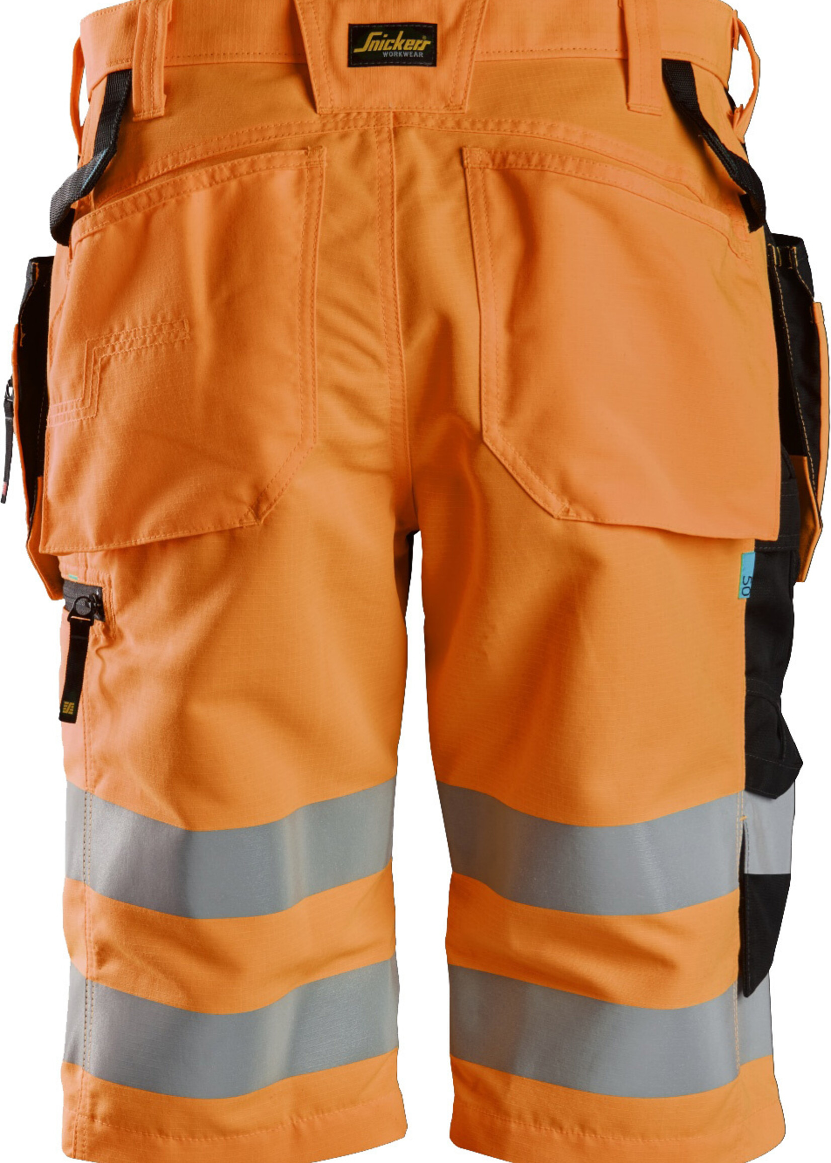 Snickers Workwear LiteWork High-Vis Korte Broek + met Holsterzakken