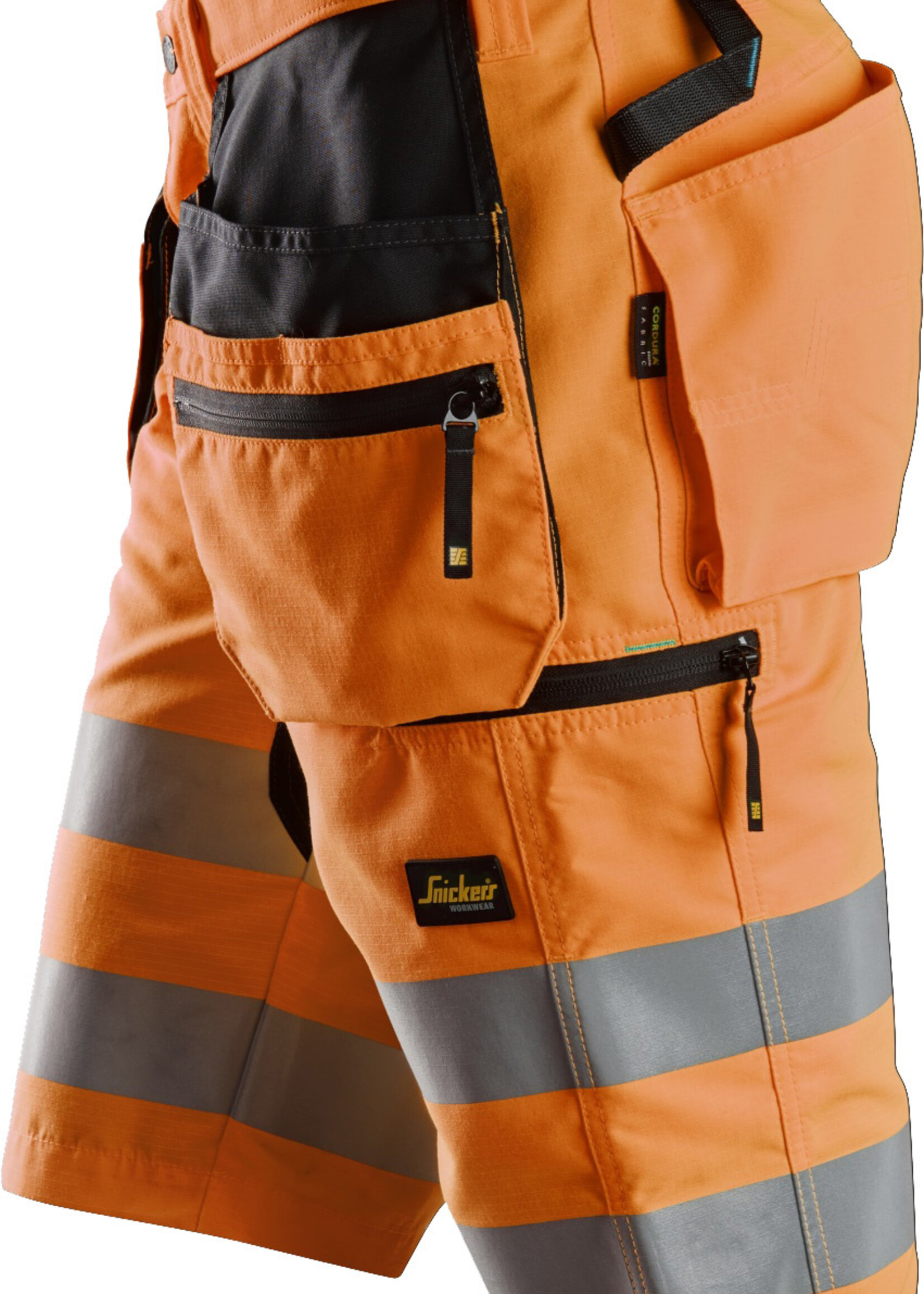 Snickers Workwear LiteWork High-Vis Korte Broek + met Holsterzakken