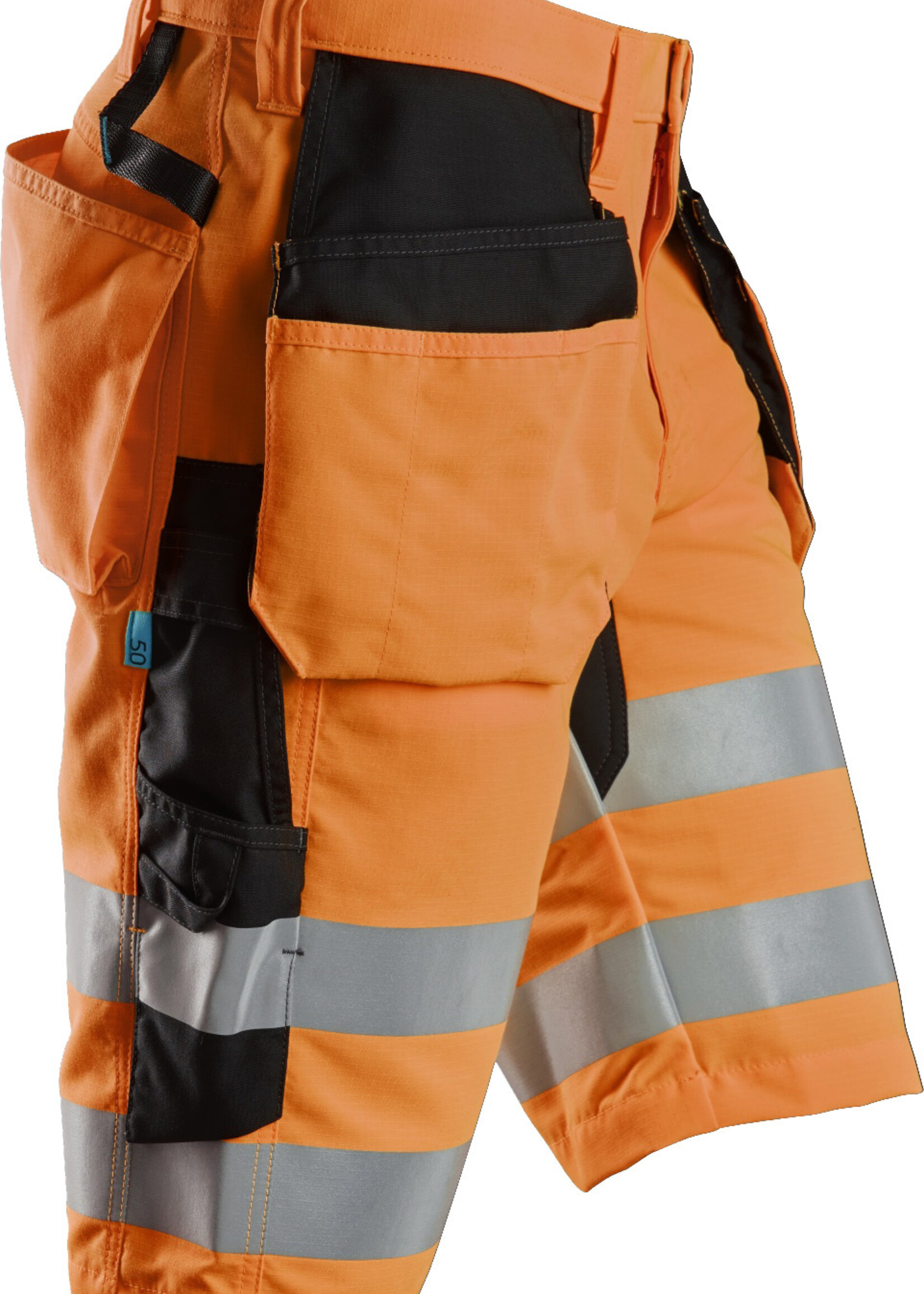 Snickers Workwear LiteWork High-Vis Korte Broek + met Holsterzakken