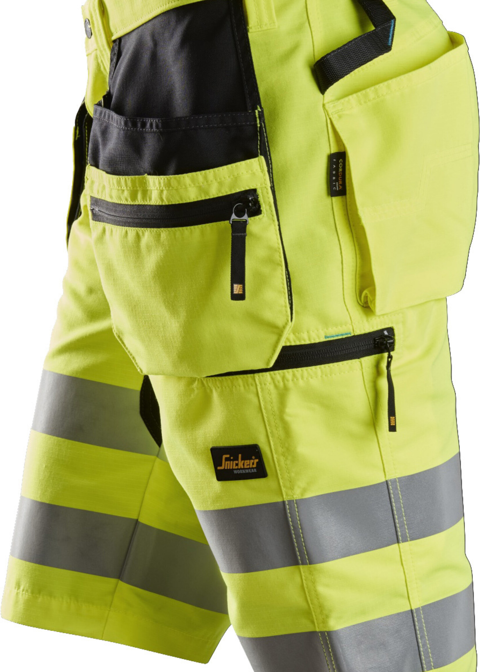 Snickers Workwear LiteWork High-Vis Korte Broek + met Holsterzakken