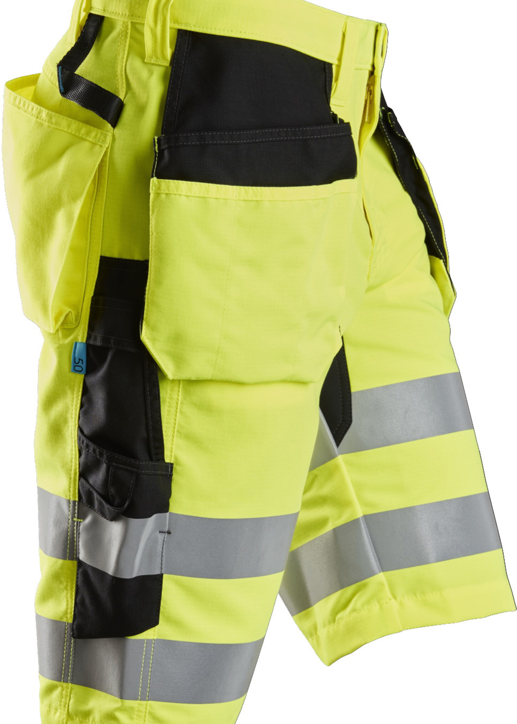 Snickers Workwear LiteWork High-Vis Korte Broek + met Holsterzakken