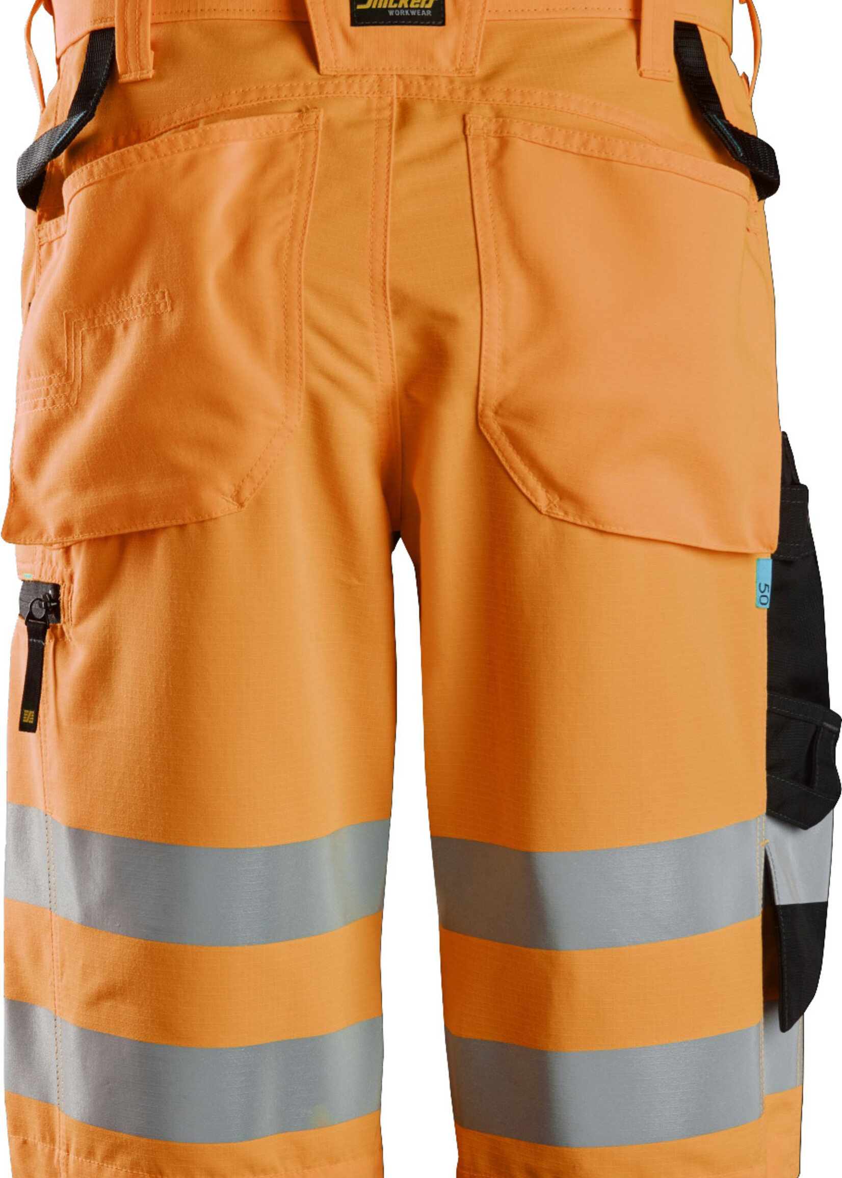 Snickers Workwear LiteWork High-Vis Korte Broek+ Klasse 1