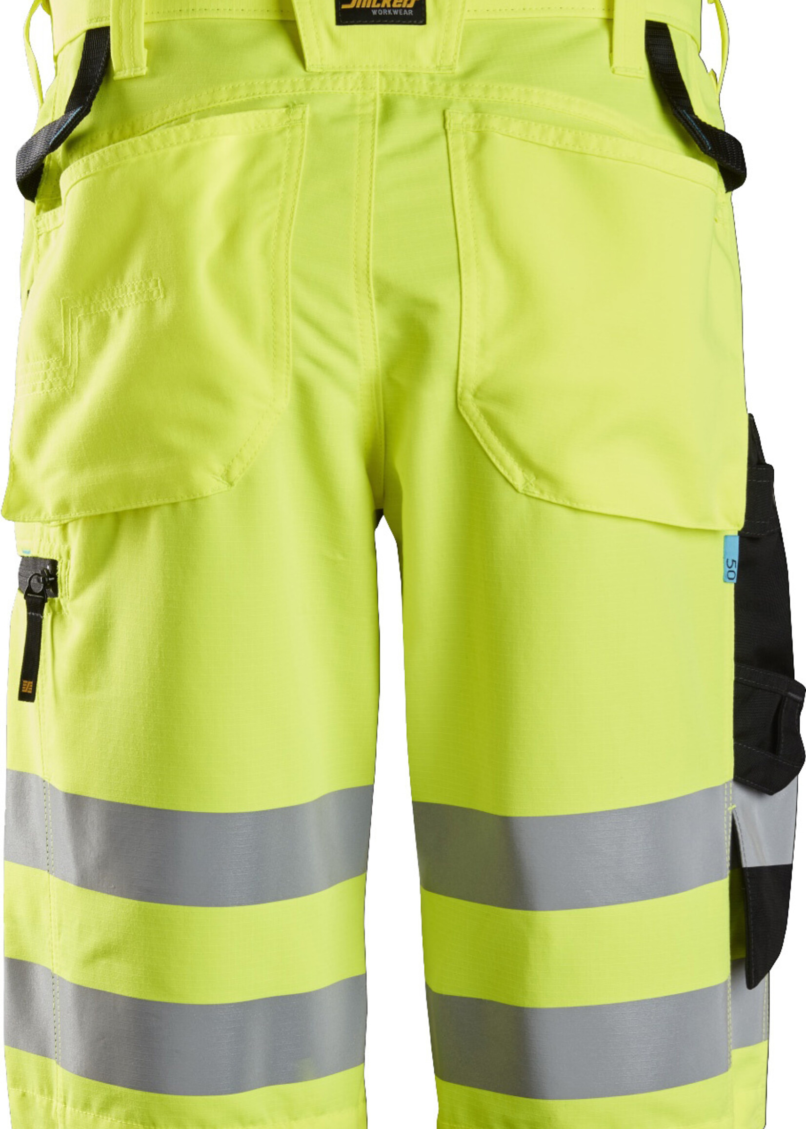 Snickers Workwear LiteWork High-Vis Korte Broek+ Klasse 1