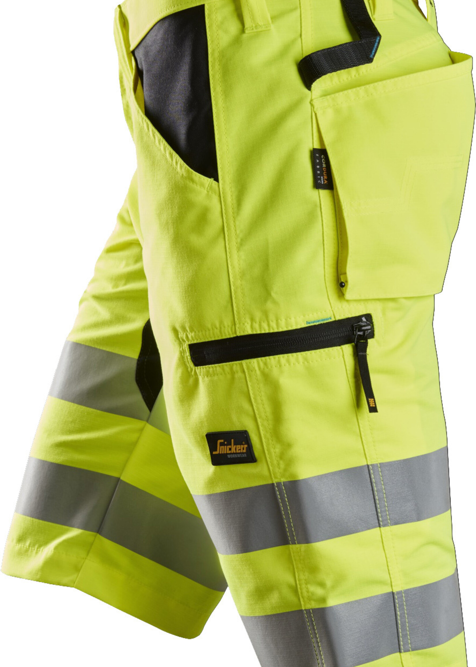 Snickers Workwear LiteWork High-Vis Korte Broek+ Klasse 1