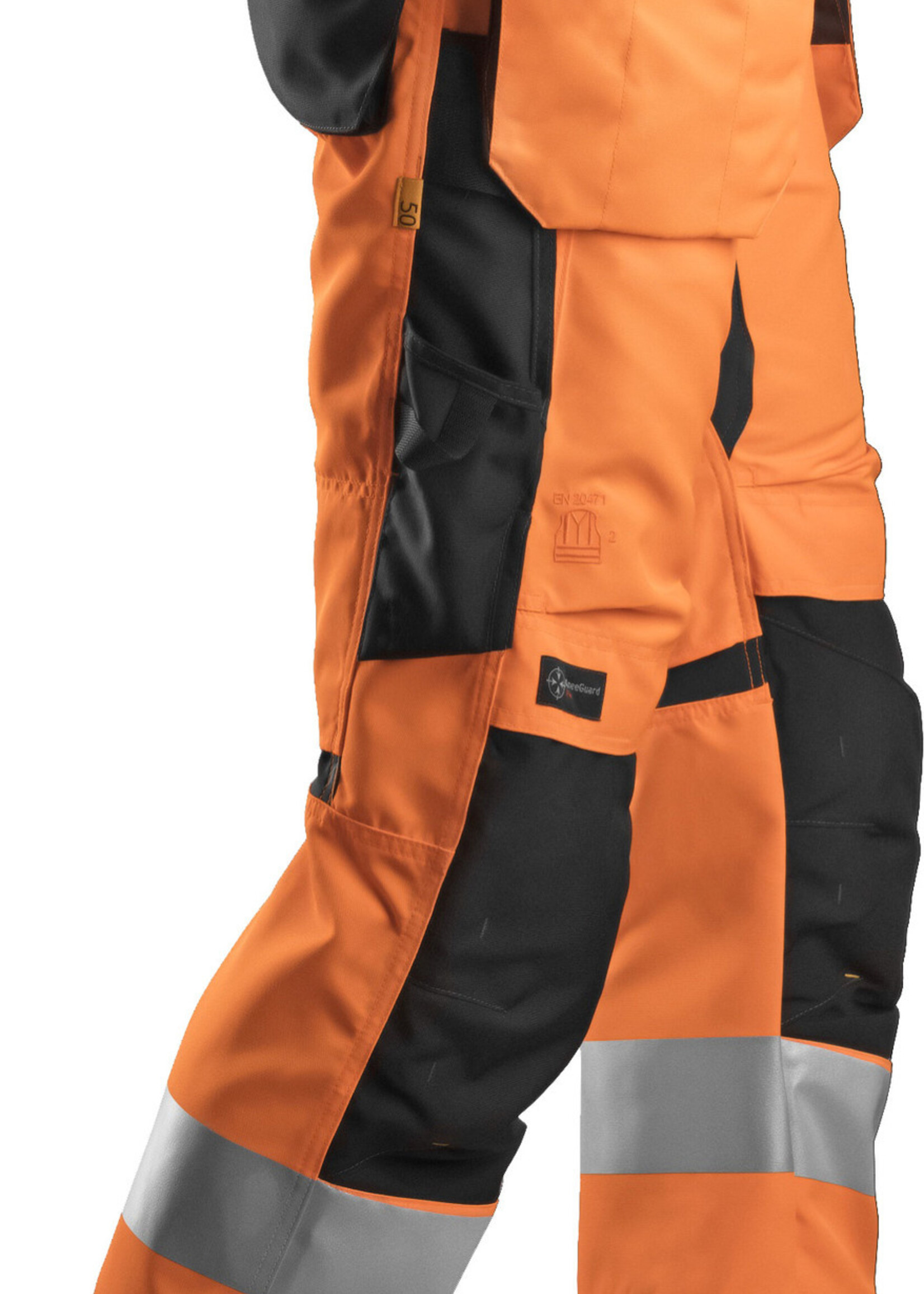 Snickers Workwear AllroundWork High-Vis Werkbroek+ met Holsterzakken