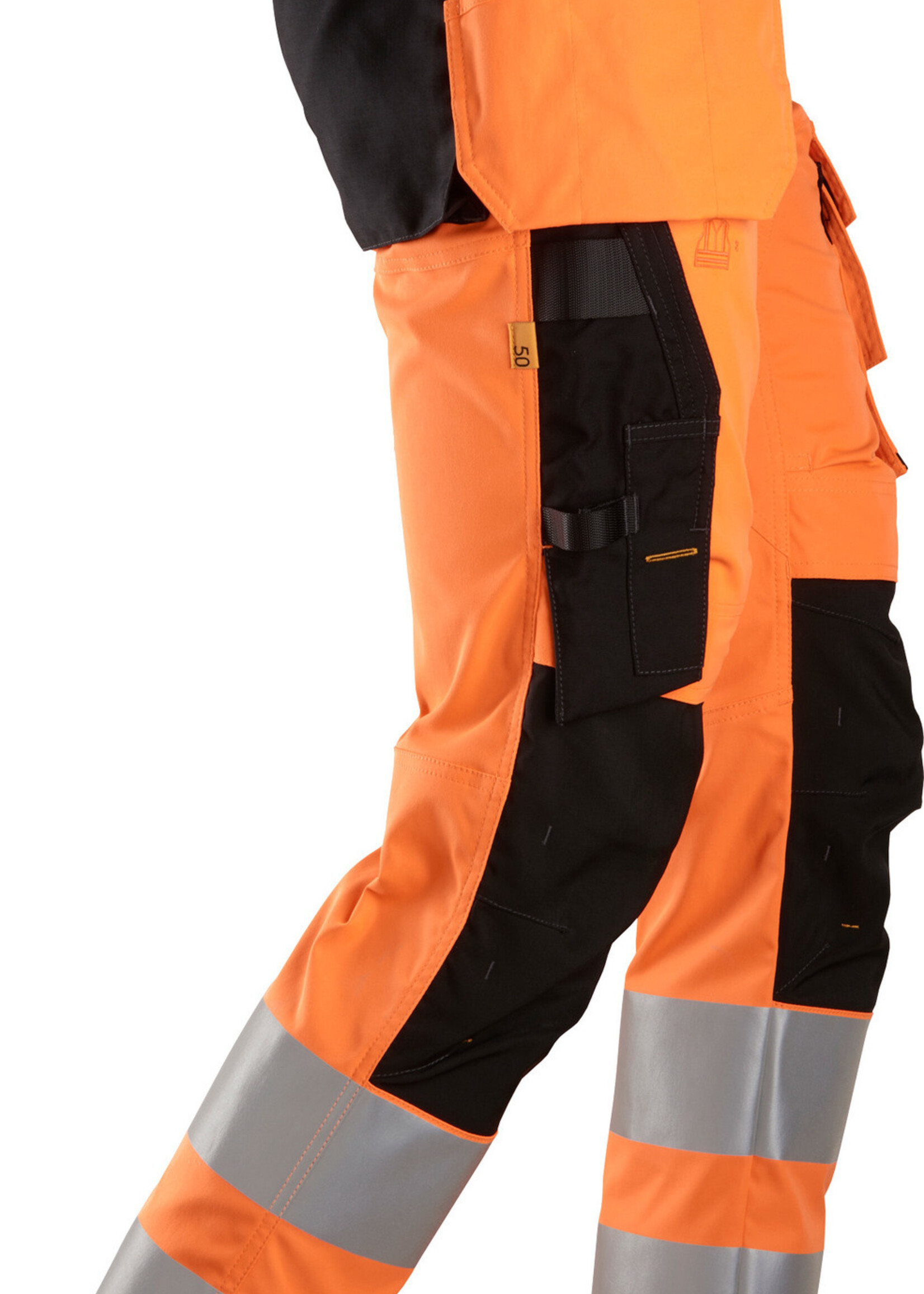 Snickers Workwear AllroundWork High-Vis Stretch Werkbroek met Holsterzakken