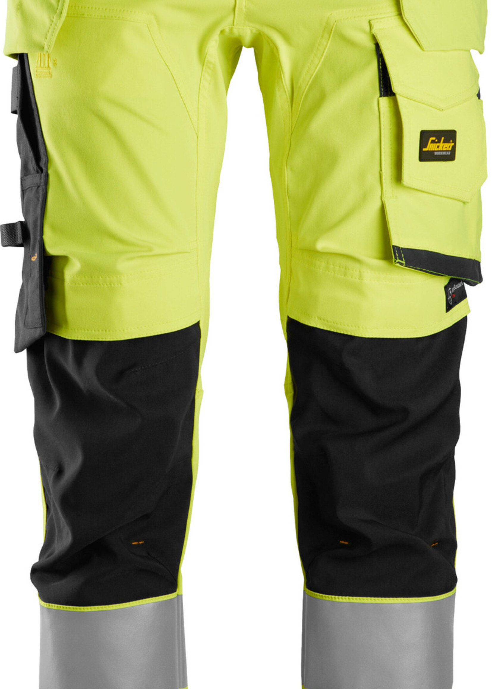 Snickers Workwear AllroundWork High-Vis Stretch Werkbroek met Holsterzakken