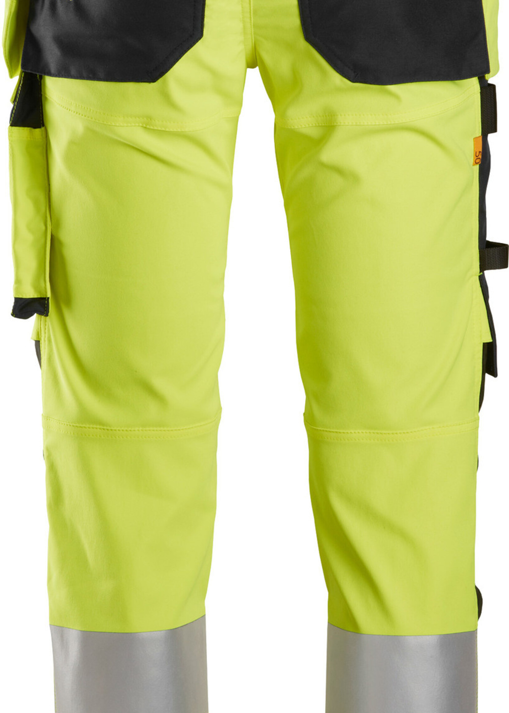 Snickers Workwear AllroundWork High-Vis Stretch Werkbroek met Holsterzakken