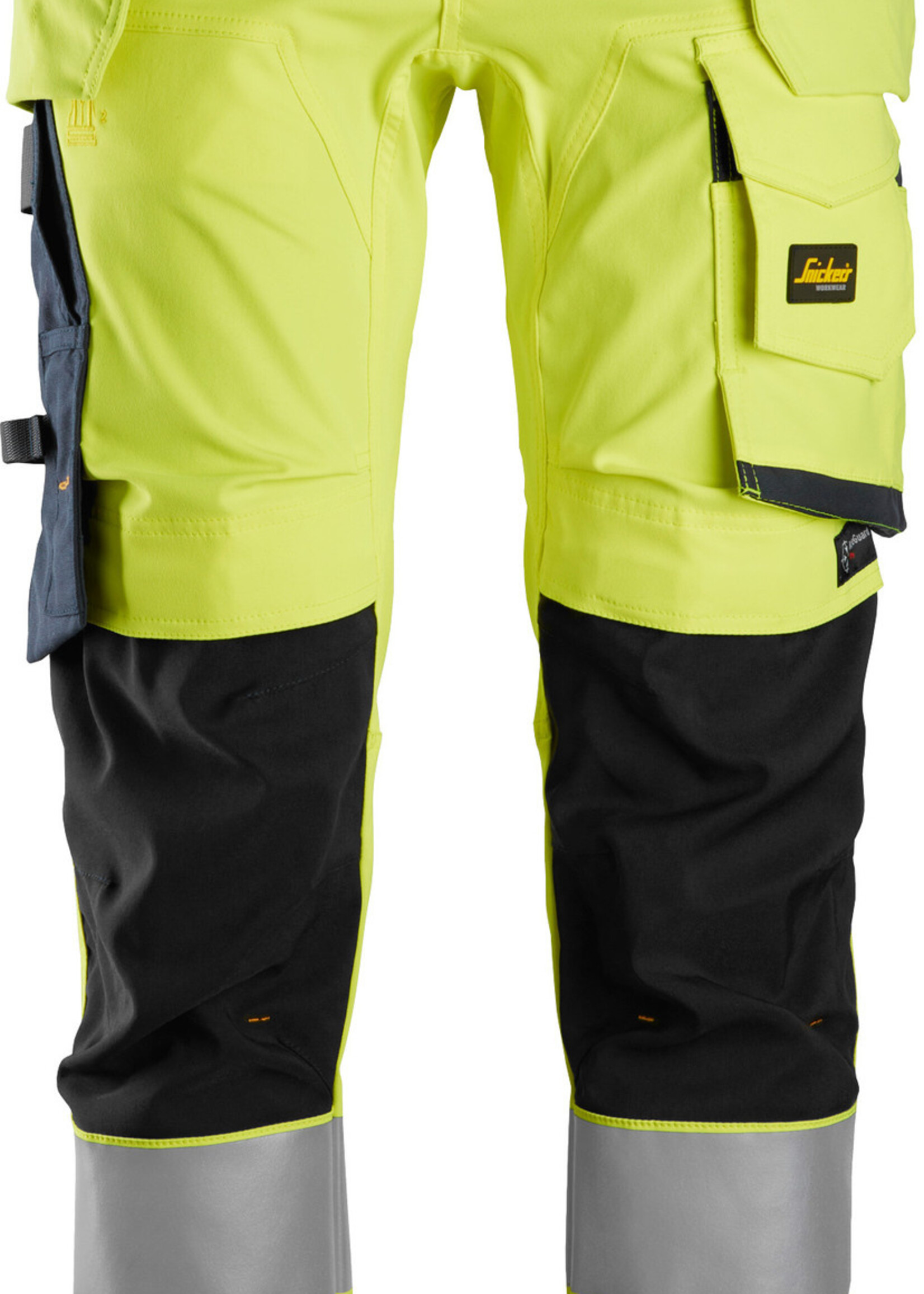 Snickers Workwear AllroundWork High-Vis Stretch Werkbroek met Holsterzakken