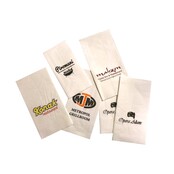 Servetten tweelaags wit - 40x40  -1 kleur bedrukt  vanaf €0,02 p.st.