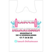 Hemddraagtas 30x60 (9+9) 2 kleuren bedrukt v.a. €0,04 p.st.