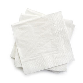 Servetten tweelaags wit - 30x30 -2 kleuren bedrukt vanaf €0,01 p.st.