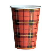 Koffiebeker Karton Schotse Ruit 'Scotty' 7,5oz 180ml