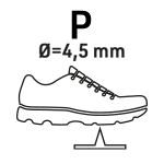 Anti-perforatiezool van metaal 4,5 mm