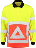 Huismerk Dunne verkeerspoloshirt met lange mouwen