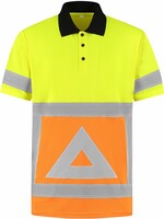 Huismerk Basic verkeerspoloshirt korte mouwen