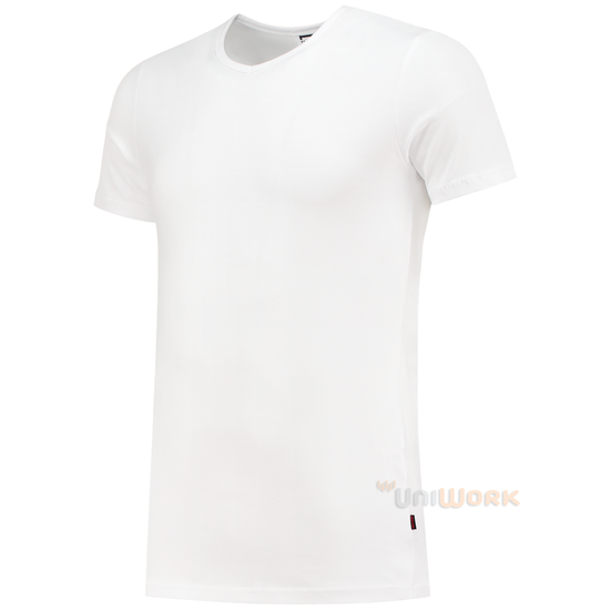T-Shirt Elastaan Slim Fit V Hals