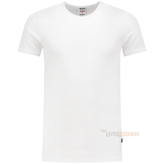 T-Shirt Elastaan Slim Fit V Hals