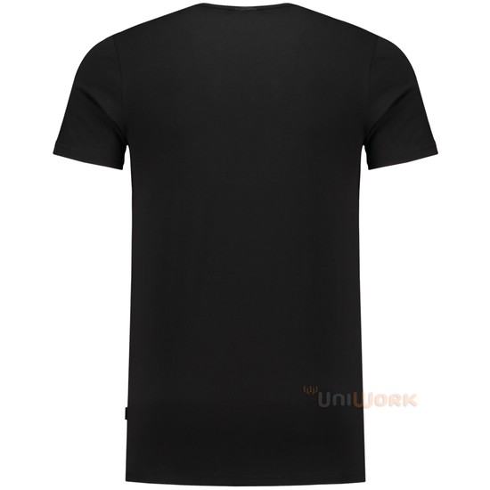 T-Shirt Elastaan Slim Fit V Hals