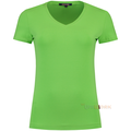 T-Shirt V-Hals Slim Fit Dames